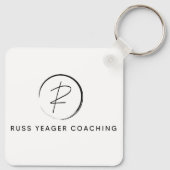 Russ Yeager Coaching Onderschriftlogo Sleutelhanger (Achterkant)