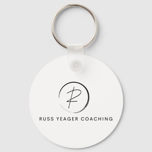 Russ Yeager Coaching Onderschriftlogo Sleutelhanger (Voorkant)
