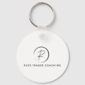 Russ Yeager Coaching Onderschriftlogo Sleutelhanger (Achterkant)