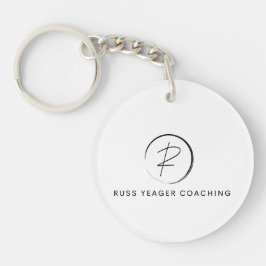 Russ Yeager Coaching Onderschriftlogo Sleutelhanger