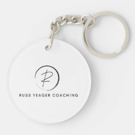 Russ Yeager Coaching Onderschriftlogo Sleutelhanger