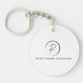 Russ Yeager Coaching Onderschriftlogo Sleutelhanger (Voorkant)