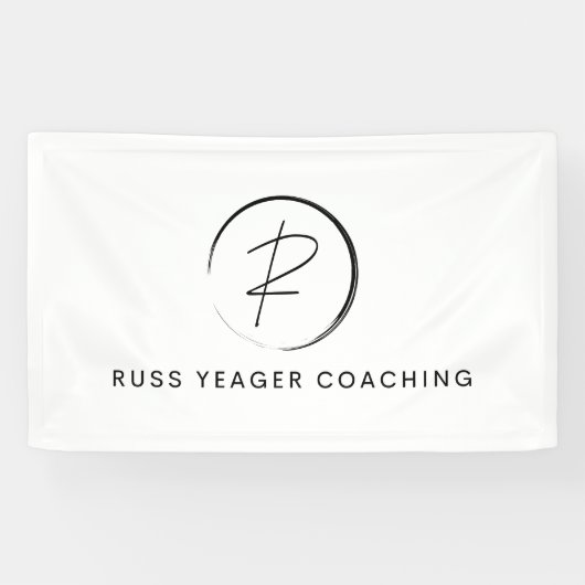 Russ Yeager Coaching Onderschriftlogo Spandoek (Horizontaal)