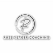 Russ Yeager Coaching Onderschriftlogo Sticker (Voorkant)
