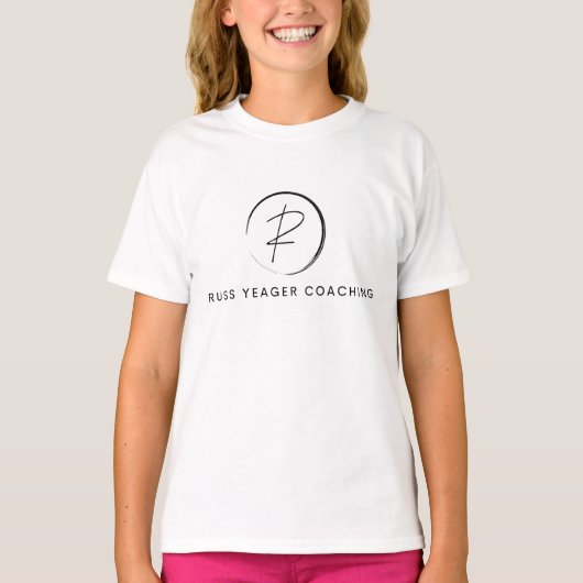 Russ Yeager Coaching Onderschriftlogo T-shirt (Voorkant)