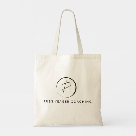 Russ Yeager Coaching Onderschriftlogo Tote Bag (Achterkant)