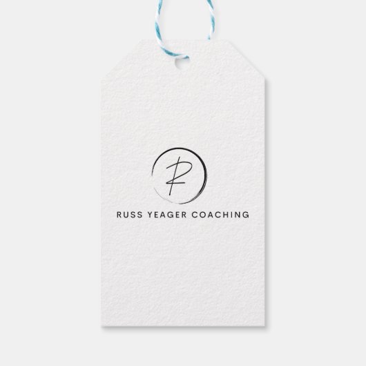 Russ Yeager Coaching Signature Logo Cadeaulabel (Achterkant)