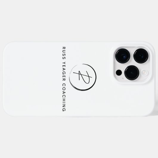 Russ Yeager Coaching Signature Logo Case-Mate iPhone Case (Achterkant (horizontaal))