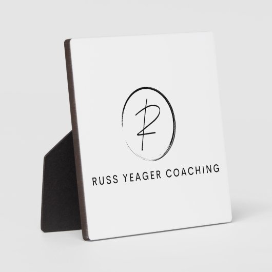 Russ Yeager Coaching Signature Logo Fotoplaat (Voorkant)