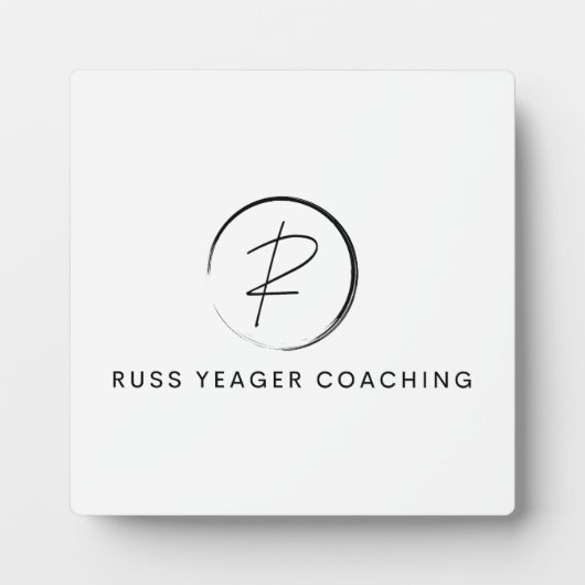 Russ Yeager Coaching Signature Logo Fotoplaat (Voorkant)