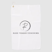 Russ Yeager Coaching Signature Logo Golfhanddoek (Voorkant)