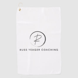 Russ Yeager Coaching Signature Logo Golfhanddoek