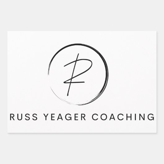 Russ Yeager Coaching Signature Logo Inpakpapier Vel (Voorkant)