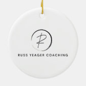 Russ Yeager Coaching Signature Logo Keramisch Ornament (Achterkant)