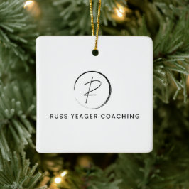 Russ Yeager Coaching Signature Logo Keramisch Ornament