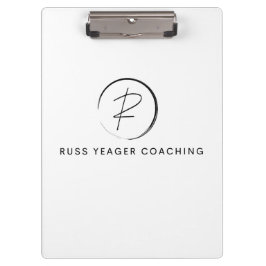 Russ Yeager Coaching Signature Logo Klembord