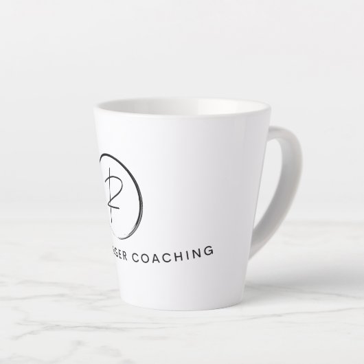 Russ Yeager Coaching Signature Logo Latte Mok (Rechterhoek)