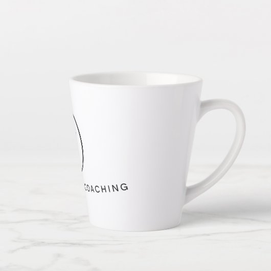 Russ Yeager Coaching Signature Logo Latte Mok (Rechts)