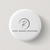 Russ Yeager Coaching Signature Logo Ronde Button 3,2 Cm (Voorkant)