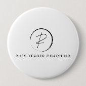 Russ Yeager Coaching Signature Logo Ronde Button 4,0 Cm (Voorkant)