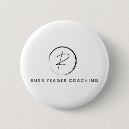 Russ Yeager Coaching Signature Logo Ronde Button 5,7 Cm