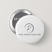 Russ Yeager Coaching Signature Logo Ronde Button 5,7 Cm (Voorkant /achterkant)