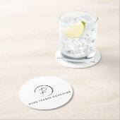 Russ Yeager Coaching Signature Logo Ronde Kartonnen Onderzetter (Insitu)