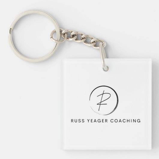 Russ Yeager Coaching Signature Logo Sleutelhanger (Voorkant)