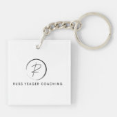 Russ Yeager Coaching Signature Logo Sleutelhanger (Achterkant)