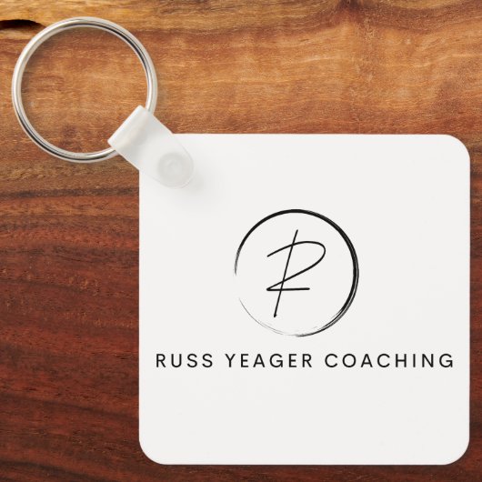 Russ Yeager Coaching Signature Logo Sleutelhanger (Voorkant)