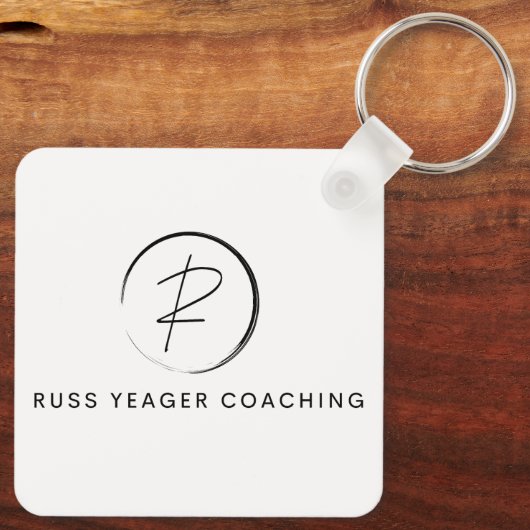 Russ Yeager Coaching Signature Logo Sleutelhanger (Achterkant)