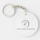 Russ Yeager Coaching Signature Logo Sleutelhanger (Voorkant)