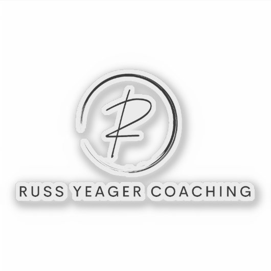 Russ Yeager Coaching Signature Logo Sticker (Voorkant)