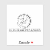 Russ Yeager Coaching Signature Logo Sticker (Vel)