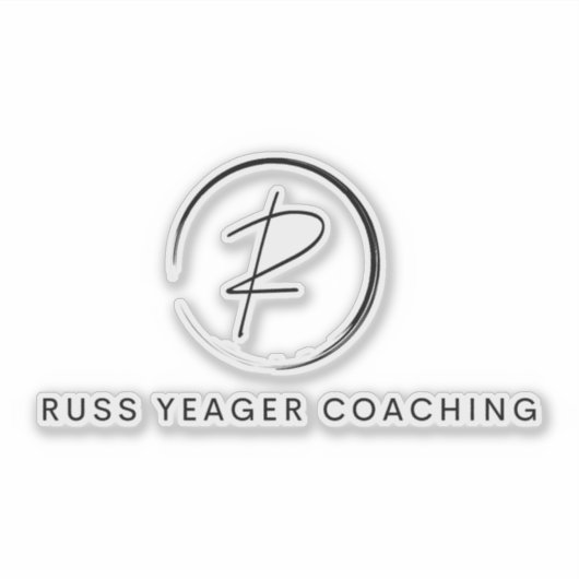 Russ Yeager Coaching Signature Logo Sticker (Voorkant)