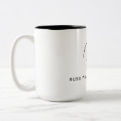 Russ Yeager Coaching Signature Logo Tweekleurige Koffiemok (Links)