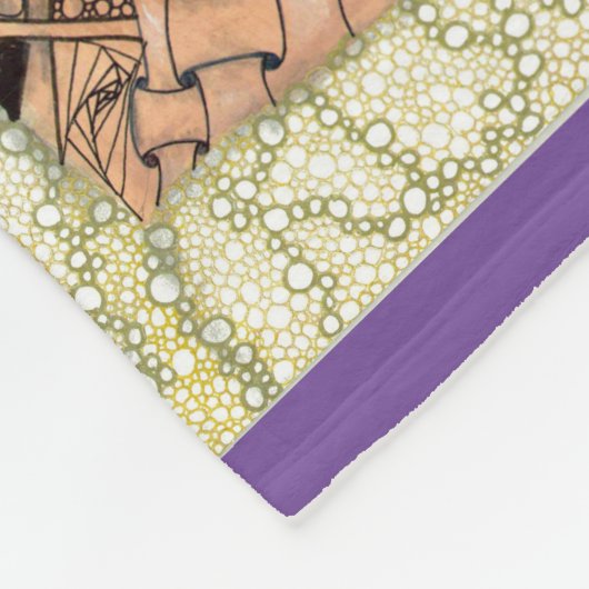 Russain Blue Cat Tangled Blanket Fleece Deken (Hoek)