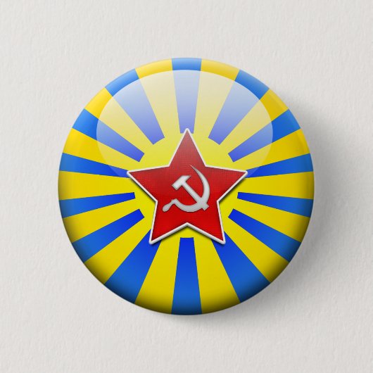 Russain Flag Air Force Ronde Button 5,7 Cm (Voorkant)