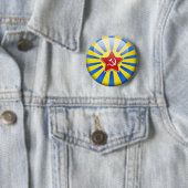 Russain Flag Air Force Ronde Button 5,7 Cm (In situ)