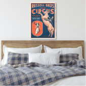 Russell Brothers Circus Poster. Canvas Afdruk (Insitu (Slaapkamer))