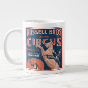 Russell Brothers Circus Poster. Grote Koffiekop