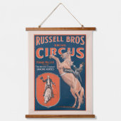 Russell Brothers Circus Poster. Hangend Wandkleed (Voorkant)