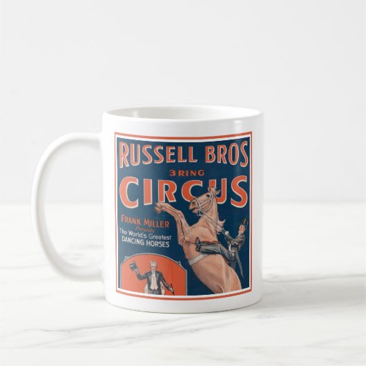  Russell Brothers Circus Poster. Koffiemok (Links)