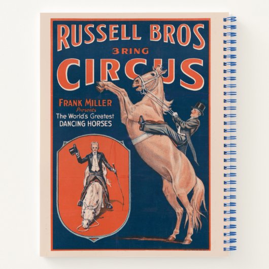  Russell Brothers Circus Poster. Notitieboek (Achterkant)