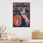 Russell Brothers Circus Poster. Poster (Keuken)