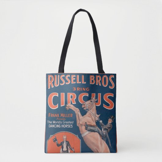 Russell Brothers Circus Poster. Tote Bag (Voorkant)