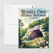 Russell Cave National Monument Alabama Briefkaart (Voorkant / Achterkant)