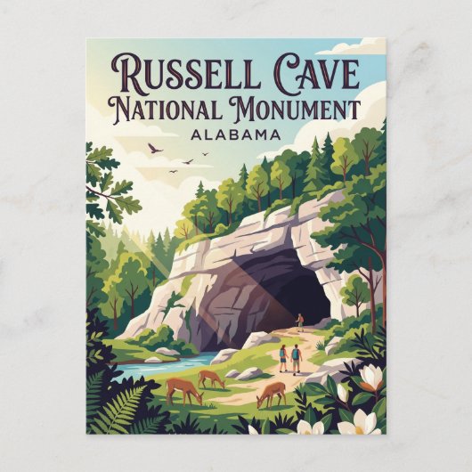 Russell Cave National Monument Alabama Briefkaart (Voorkant)