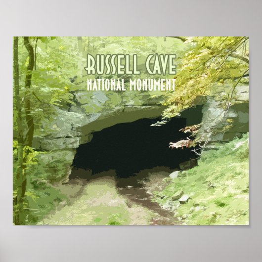 Russell Cave National Monument Alabama Poster (Voorkant)