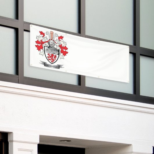 Russell Coat of Arms Spandoek (Buitenkant Gebouw)